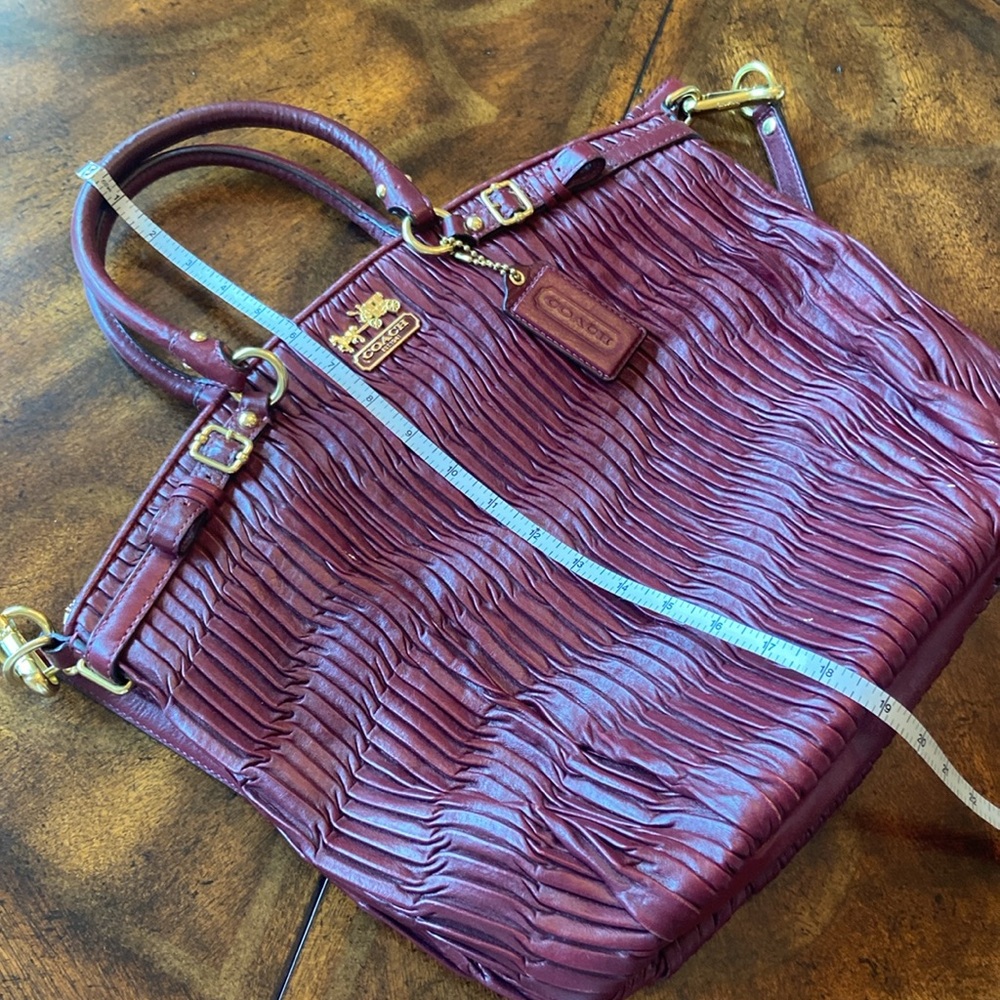 NWOT Coach Burgundy bag vintage - Picture 13 of 15